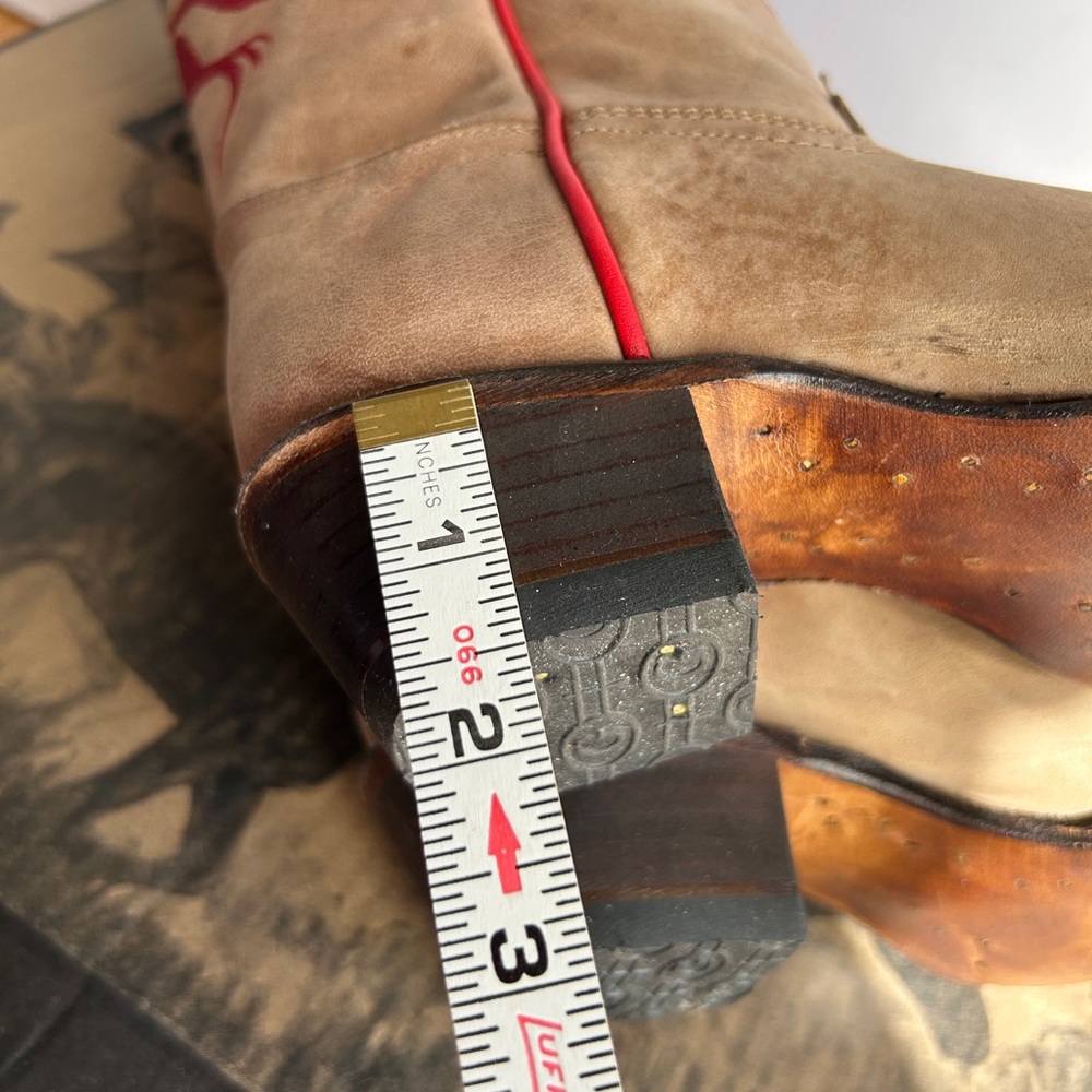 Circle G Eagle Flag Boots Size 7M - Picture 13 of 15